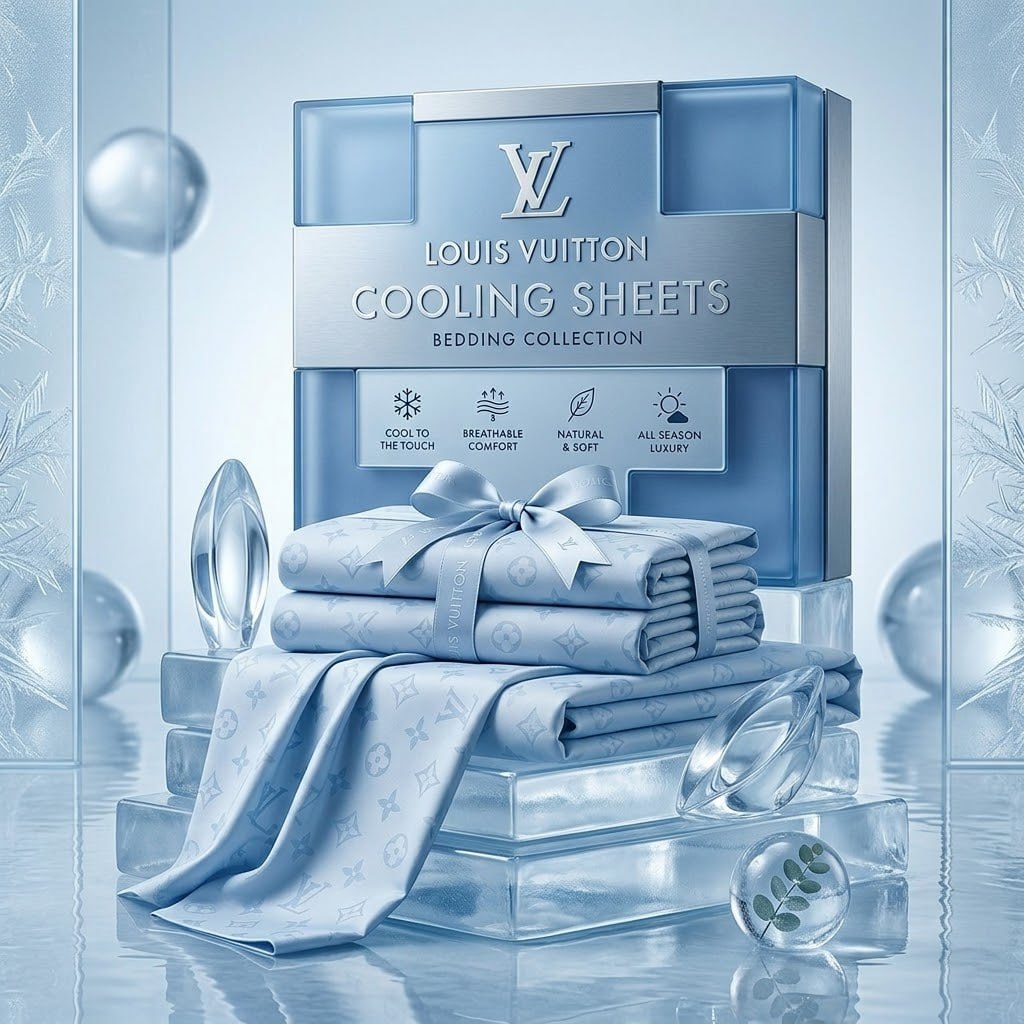 Cooling Sheet Set – Ice Blue 🧊